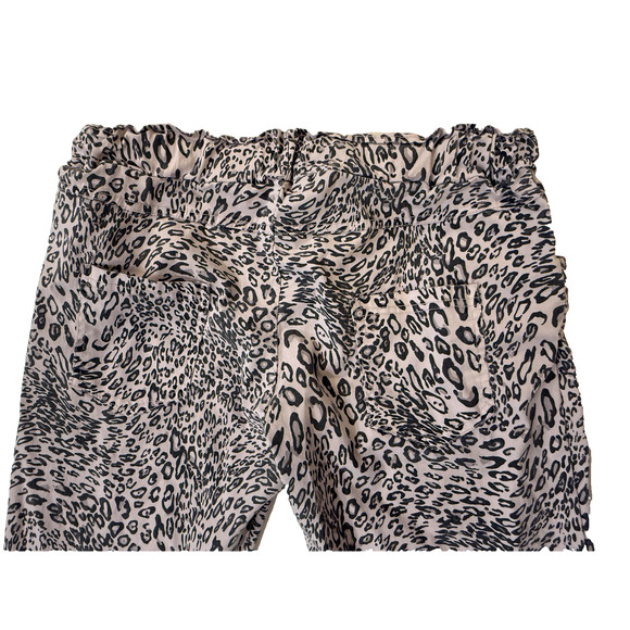 Levanté Leopard Print Jogger Pants Womens Medium Pink Boho AOP Made in Italy - Picture 7 of 8
